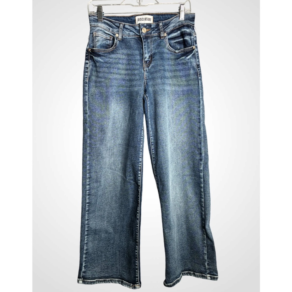 Disclosure High-Rise Wide Leg Jeans in Faded Blue 5/27